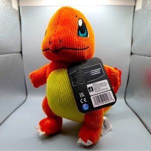 Jazwares Official Pokemon Select Charmander Corduroy 8" Plush Toy New